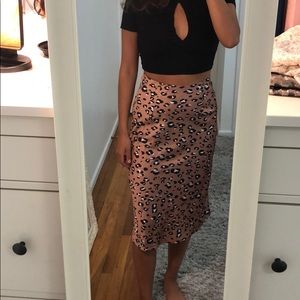 Cheetah print Midi skirt